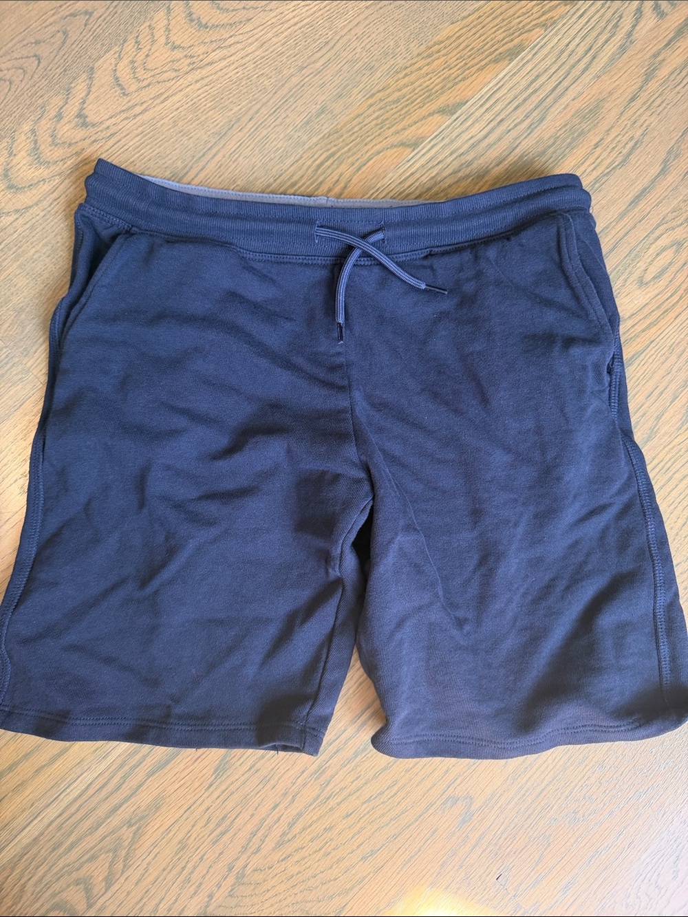 Mango Navy Blue Drawstring Kids Shorts